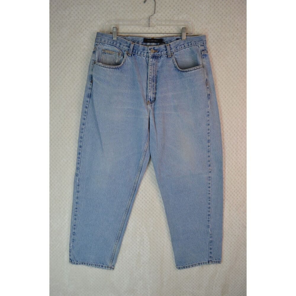 Calvin Klein Jeans Men's 36x30 Easy Fit Double Stone Wash Tapered Jeans